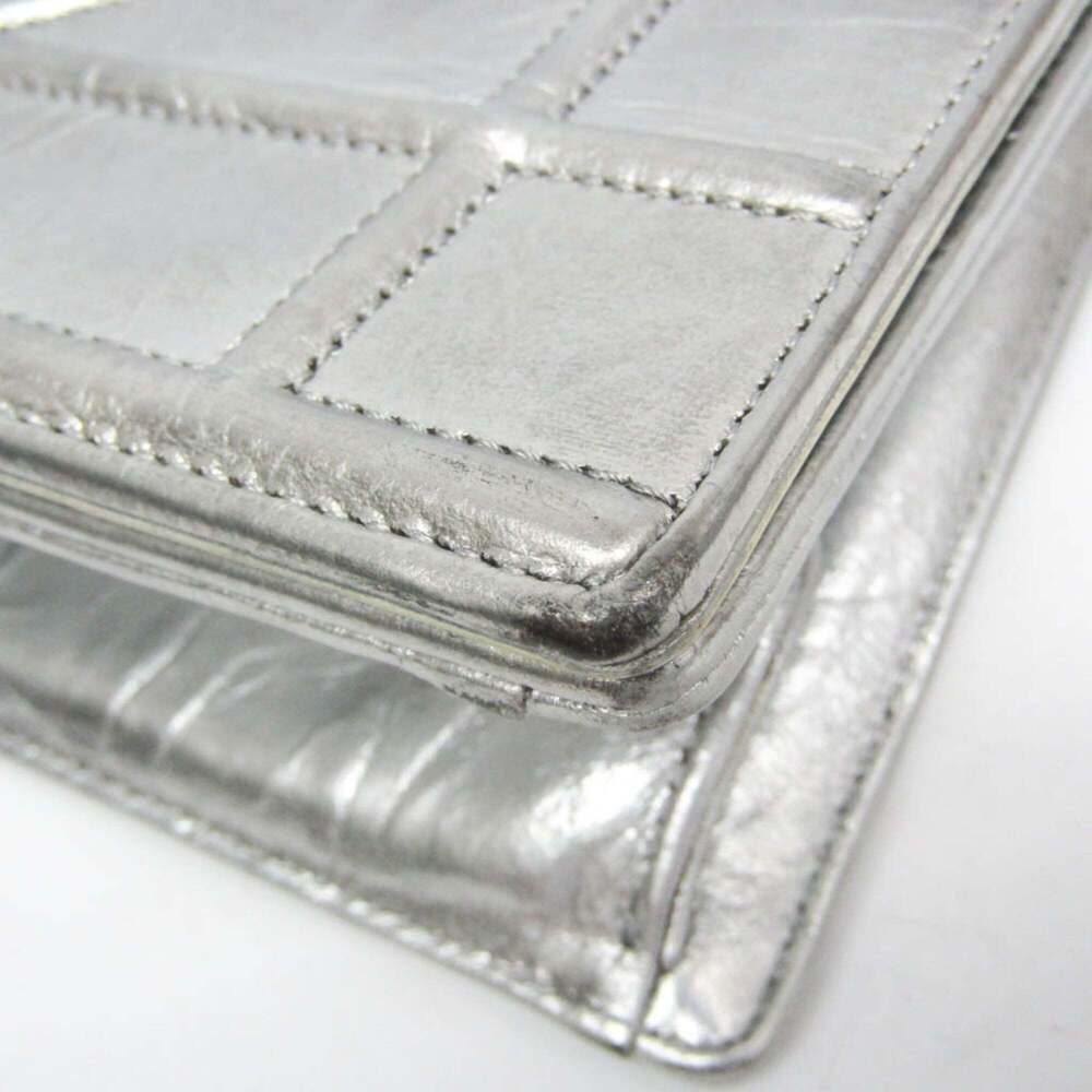 CHRISTIAN DIOR Silver Leather Shoulder Bag - Picture 5 of 16